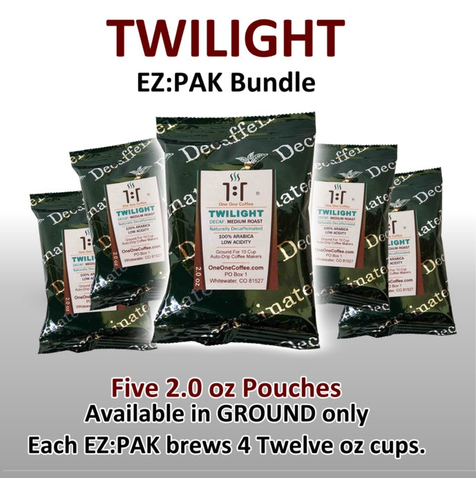 Twilight Medium Roast Decaf Coffee from One One Coffee