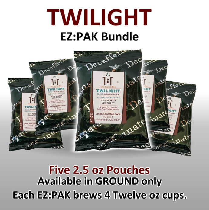 Twilight Medium Roast Decaf Coffee from One One Coffee