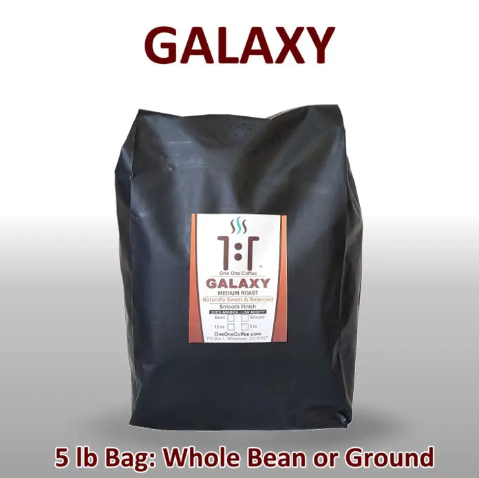 Galaxy Medium Roast Gourmet Coffee from One One Coffee 5 pound bag