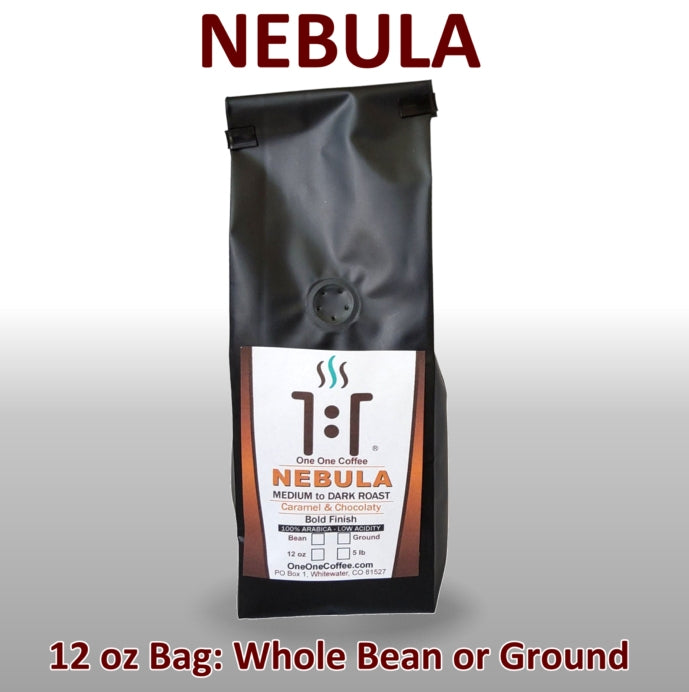 Nebula Medium to Dark Roast 
 Coffee from One One Coffee 12 oz