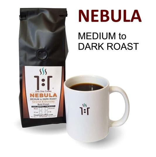 NEBULA - Medium to Dark Roast Gourmet Coffee - One One Coffee