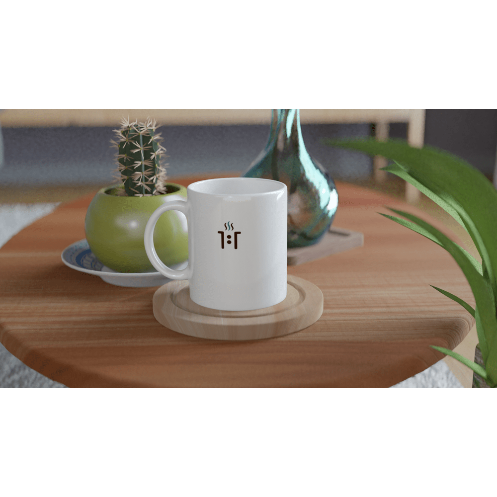 11 oz Ceramic Mug - Small Logo - One One Coffee