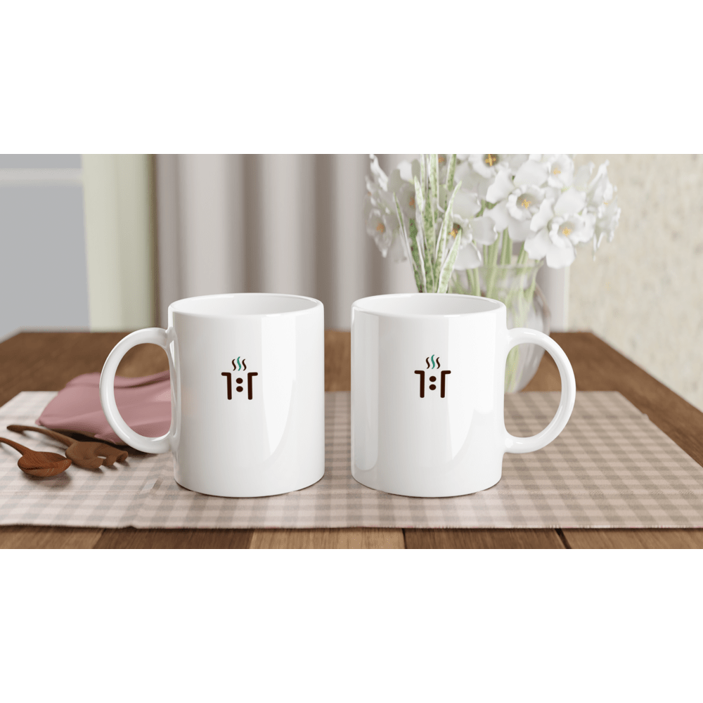11 oz Ceramic Mug - Small Logo - One One Coffee