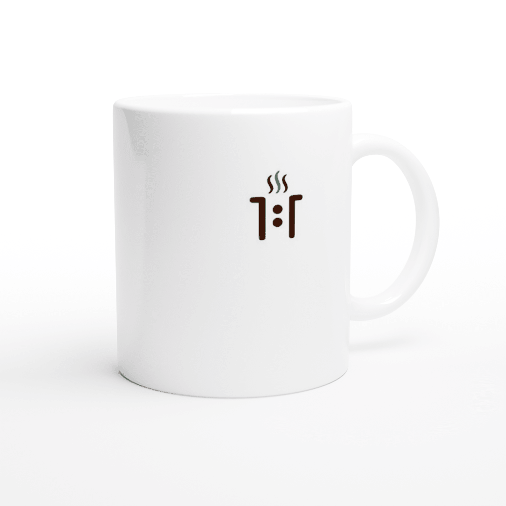 11 oz Ceramic Mug - Small Logo - One One Coffee