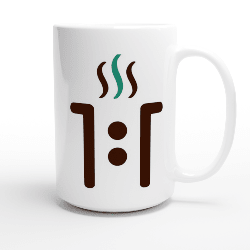 15 oz Ceramic Mug - Large Logo - One One Coffee