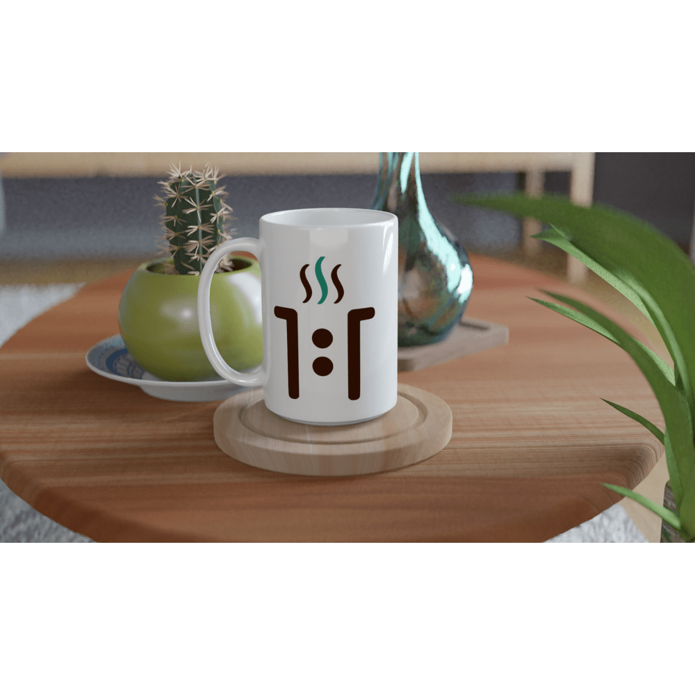 15 oz Ceramic Mug - Large Logo - One One Coffee