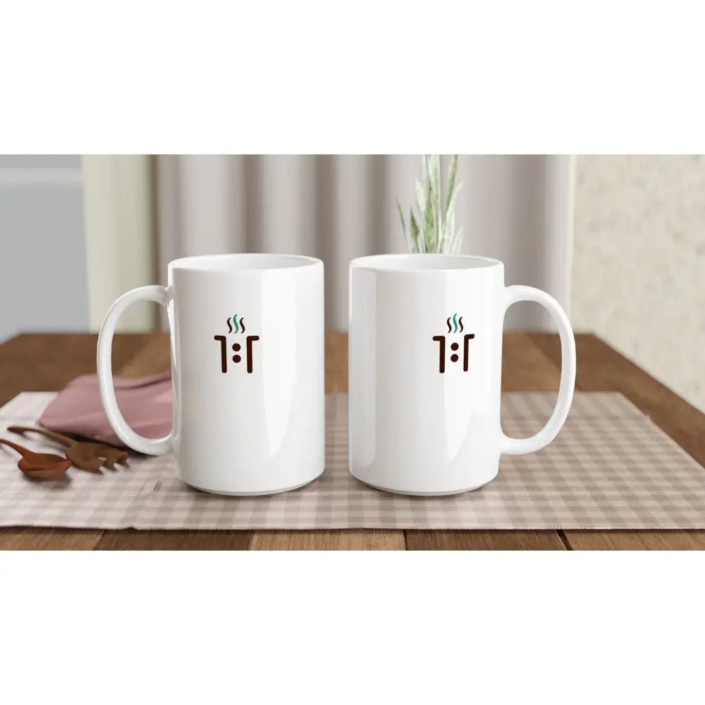 15 oz Ceramic Mug - Small Logo - One One Coffee