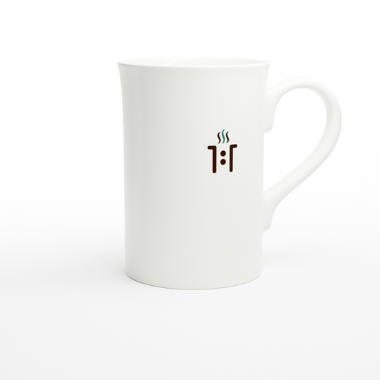 10 oz Porcelain Slim Mug - Small Logo Gelato